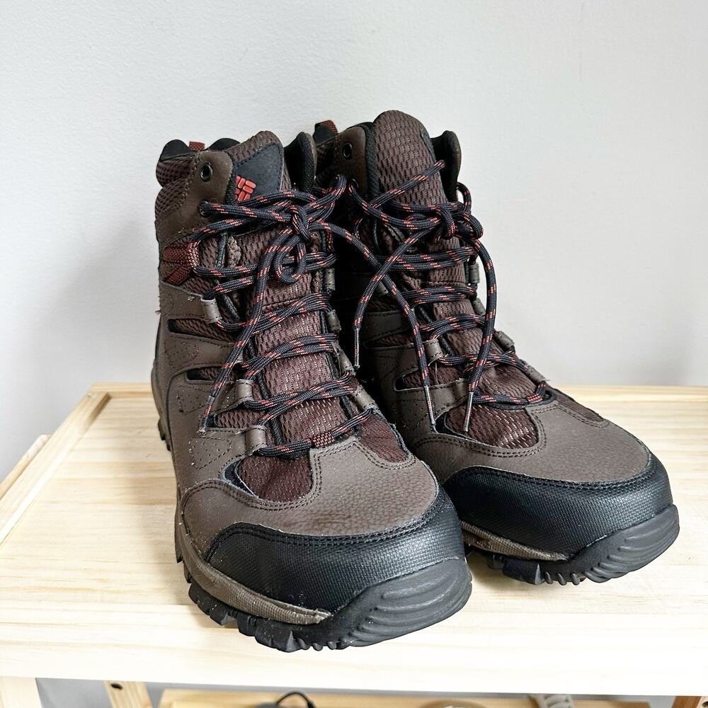 Columbia Men's Waterproof Hiking Boots Size 11 Brown Omni-Grip Trail Boots